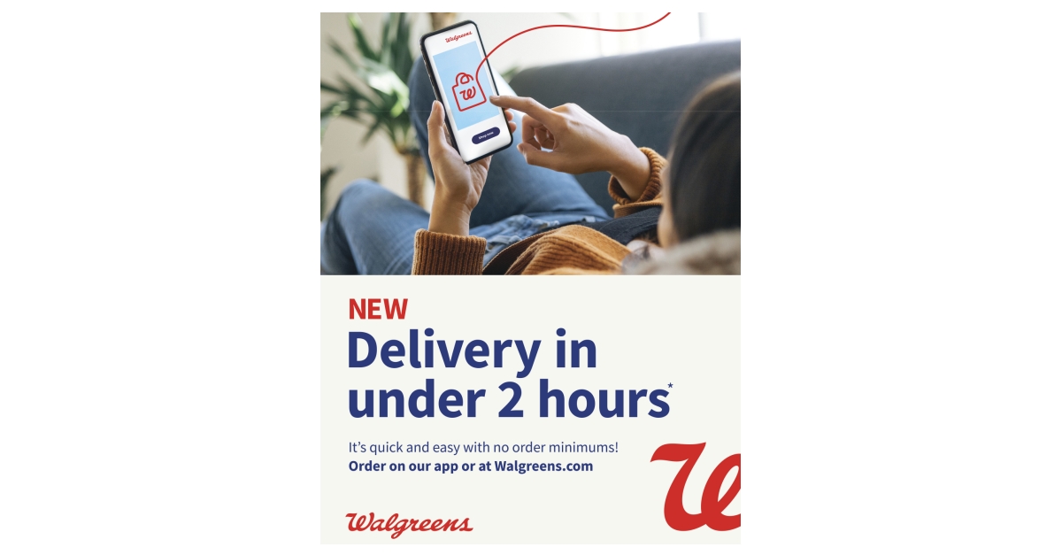 Walgreens Launches 24-Hour Same Day Delivery, Offering the Most Retail Items  for Around the Clock Delivery Across the Country