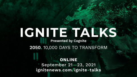 Cognite, a leader in industrial innovation, will host its fourth annual global conference, Ignite Talks, on September 21-23, 2021. (Photo: Business Wire)