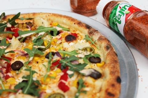 Blaze Pizza® and Tajín® are spicing up this year’s Cinco de Mayo celebrations by announcing the launch of a partnership and new Chipotle Ranch Chicken Pizza (Photo: Business Wire)