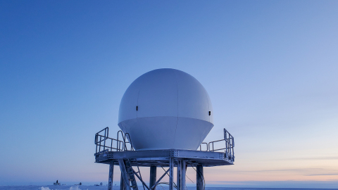 Pictured: ATLAS Utqiagvik, Alaska 3.7m antenna at 71°N - North America’s highest latitude ground station. (Photo: Business Wire)