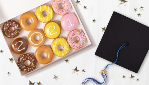 New dozen available for purchase for one week only starting May 10, along with FREE dozen for class of 2021 graduating seniors wearing their senior class swag on May 13 (Photo: Business Wire)