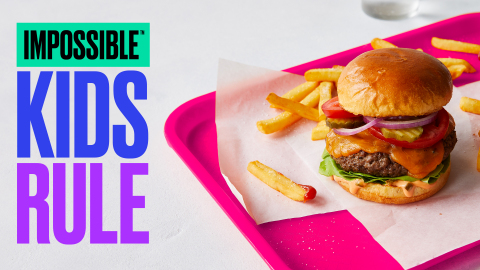 Impossible Foods has secured Child Nutrition Labels for Impossible Burger, a milestone for entering the K-12 market. (Graphic: Business Wire)