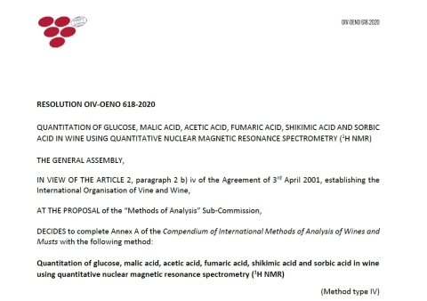 Oenology resolution OIV-OENO 618-2020 of the International Organisation of Vine and Wine (Graphic: Business Wire)
