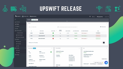 Upswift.io IoT device management platform with connected NVIDIA Jetson devices. (Photo: Upswift)