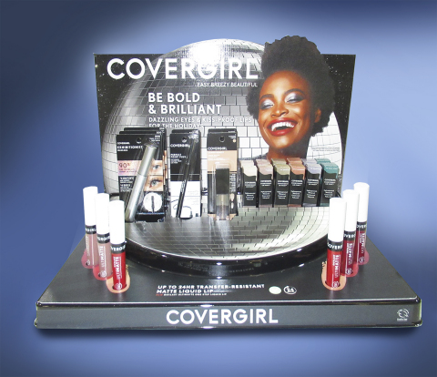 WestRock's holiday counter display for CoverGirl won the Budget Award and a Silver Award at this year’s Outstanding Merchandising Achievement (OMA) Awards. (Photo: Business Wire)