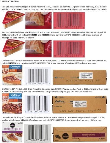 Recalled product codes (Graphic: Business Wire)