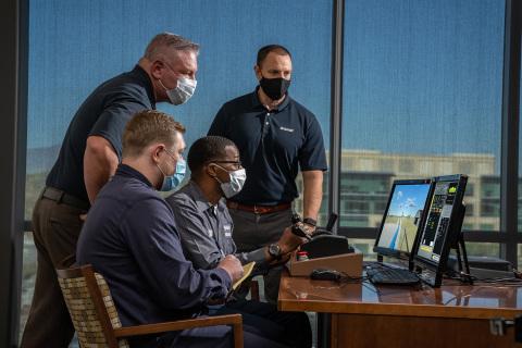 Savage is extending their investment in 3D locomotive operator training simulation to include customized switchyard scenarios to practice procedures and communications. This training ensures consistent training between employees including record keeping of the training. (Photo: Business Wire)