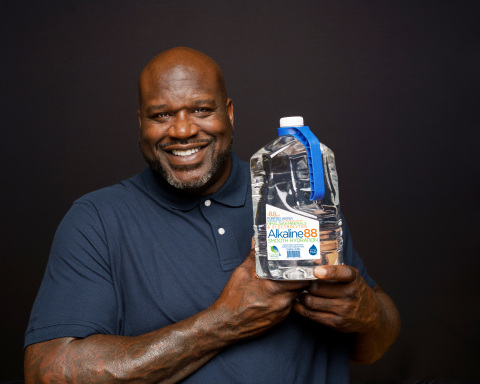 Shaquille O’Neal will be joining The Alkaline Water Company as an equity partner and member of the Company’s Board of Advisors. He will also serve as a marquee brand ambassador for Alkaline88®. (Photo: Business Wire)