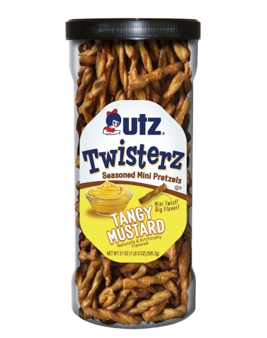 NEW Utz® Twisterz™ Seasoned Mini Pretzels, Tangy Mustard
Source: Utz Brands, Inc.