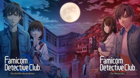 Question suspects, reveal secrets and immerse yourself in two chilling murder mysteries with the Famicom Detective Club: The Missing Heir and Famicom Detective Club: The Girl Who Stands Behind games. These suspenseful tales are now available in the U.S. for the first time, fully modernized for the Nintendo Switch family of systems. (Graphic: Business Wire)