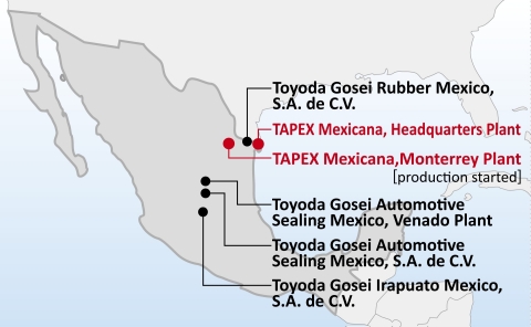 Production network in Mexico (Graphic: Business Wire)