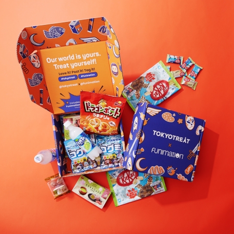 TokyoTreat and Funimation have partnered to create an exclusive box bursting with Japanese snacks and candy, plus a free month of Funimation Premium Plus! (Photo: TokyoTreat)