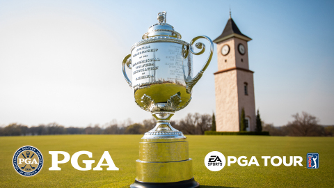 EA SPORTS is partnering with the PGA of America to bring players the PGA Championship, and only in EA SPORTS PGA TOUR will players be able to hoist the historic Wanamaker Trophy. (Graphic: Business Wire)