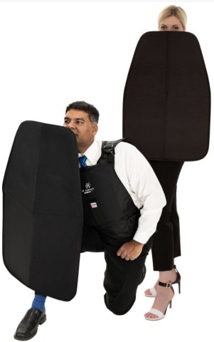 Swift Shield Foldable Origami Ballistic Shield is now available in Compact Version that weighs less than five lbs. and folds down to the size of a notebook computer. Now every officer can have the protection of an easily deployable ballistic shield right by their side. (Photo: Business Wire)