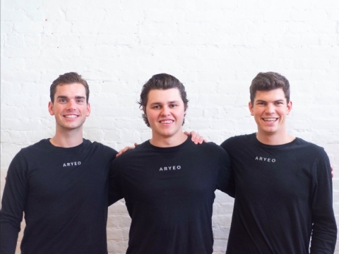 From left: Aryeo co-founders Brendan Quinlan, Matt Michalski and Branick Weix (Photo: Business Wire)