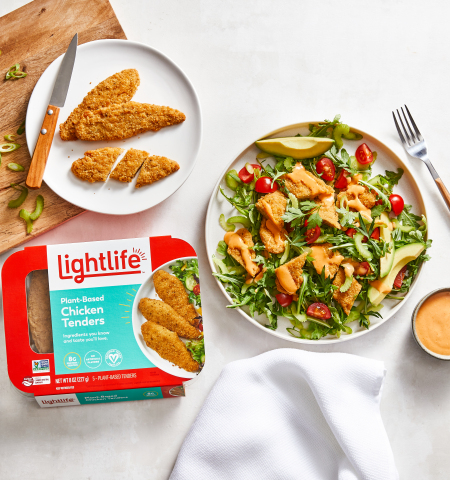 Lightlife introduces plant-based chicken tenders, available now at Sprouts Farmers Market locations nationwide.