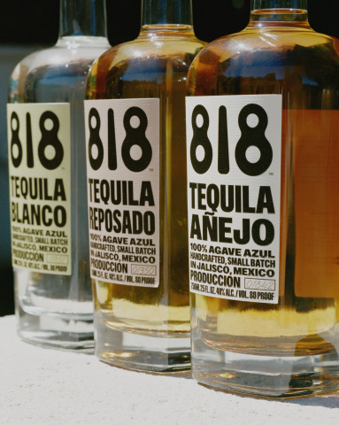 The 818 portfolio includes three variations: 818 Tequila Blanco; 818 Tequila Reposado; and 818 Tequila Añejo (Photo: Business Wire)
