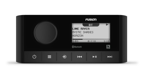 The Fusion MS-RA60 is a full-featured, compact marine stereo with modern aesthetics delivering boaters a premium audio entertainment experience at an affordable price. (Photo: Business Wire)