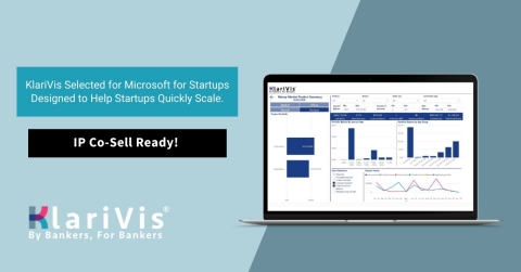 KlariVis Selected for Microsoft for Startups Designed to Help Startups Quickly Scale. IP co-sell ready and transacting on Azure Marketplace, KlariVis is poised for growth. (Graphic: Business Wire)