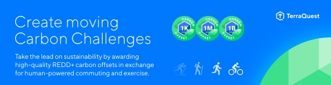 original Create moving Carbon Challenges. Take the lead on sustainability by awarding high-quality REDD+ carbon offsets in exchange for human-powered commuting and exercise. (Graphic: Business Wire)