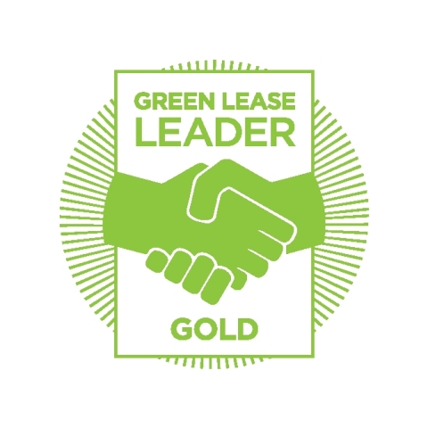 Columbia Property Trust has been recognized as a Gold Level 2021 Green Lease Leader by the Department of Energy and Institute of Market Transformation. (Graphic: Business Wire)