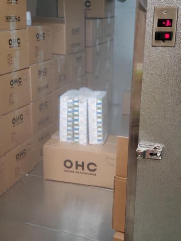 COVID-19 test kits in cold storage (Photo: Liberty Distribution)