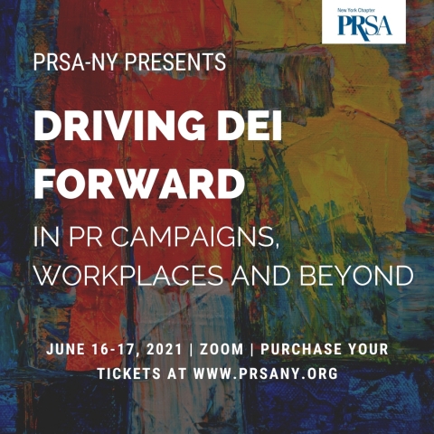 PRSA-NY inaugural DEI Summit dedicated to diversity, equity, and inclusion (DEI) in public relations. (Graphic: Business Wire)
