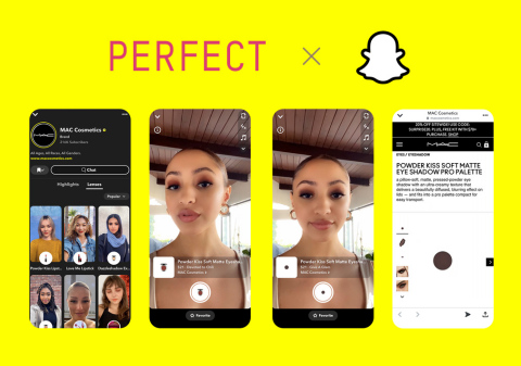 Perfect Corp. and Snap Inc. announce AR beauty try-on and shoppable experience (Graphic: Business Wire)