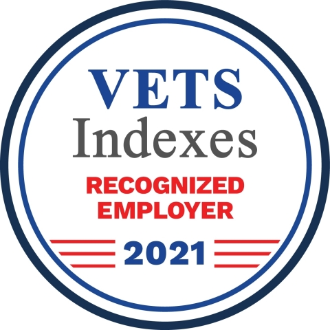 Cubic recognized as a VETS Indexes Recognized Employer.