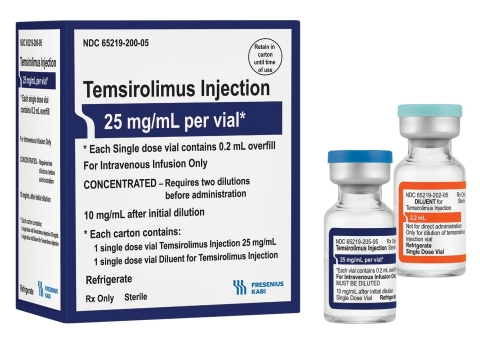 Temsirolimus, for the treatment of renal cancer, is now available in the U.S. from Fresenius Kabi. It is the latest addition to the company's large U.S. portfolio of generic injectable oncology products. (Photo: Business Wire)
