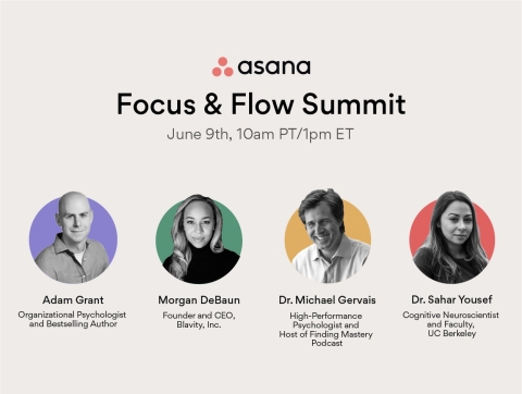 On June 9, the Focus & Flow Summit will bring together the foremost experts on positive habits, mindset, purpose and productivity. (Graphic: Business Wire)