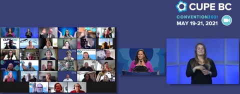 original CUPE BC New Executive 2021 (Graphic: Business Wire)