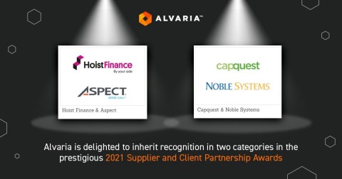 Alvaria is delighted to inherit recognition in two categories in the prestigious 2021 Supplier and Client Partnership Awards (Photo: Business Wire)