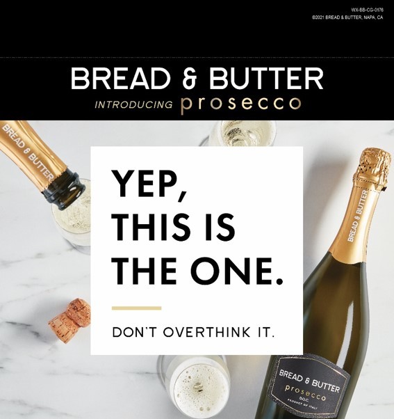 Hold The Orange Juice Keep The Bread Butter Prosecco Business Wire