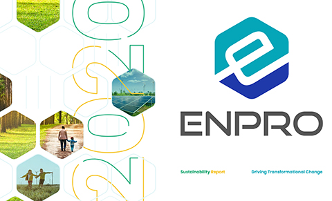 Enpro's 2020 Sustainability Report highlights the company’s commitment to its people, its culture, and the planet. The report details its environmental performance, cultural initiatives, diversity and inclusion efforts, ethics and compliance practices, continued innovation thrust, employee development programs, and safety initiatives and accomplishments. With this report, Enpro furthers its reporting transparency about its efforts in corporate responsibility and sets ambitious near and long-term goals.