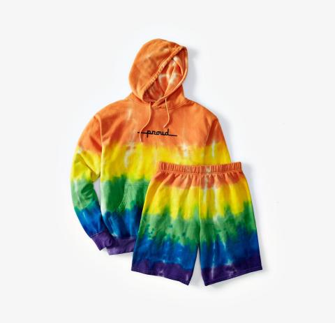 Celebrate Pride all month long with vibrant Pride-inspired pieces from Macy’s; The Phluid Project Sweatshirt and Shorts, $48.00 - $69.00 (Photo: Business Wire)