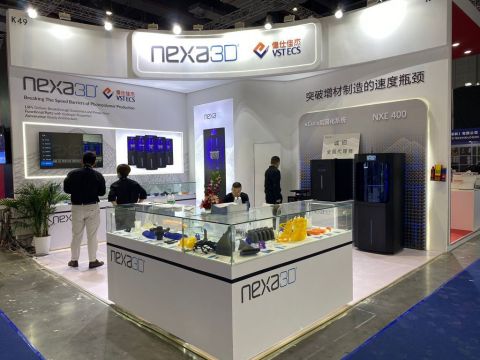 Nexa3D and VSTECS exhibiting together (Photo: Business Wire)