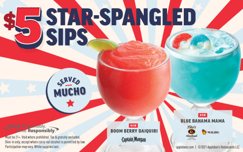 Light Up Your Summer with Applebee’s NEW $5 Star-Spangled Sips (Photo: Business Wire)