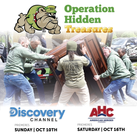 New TV series, Operation Hidden Treasures, follows hard-working Military Veterans as they find, recycle, and transform junk into treasures. Series premieres on Sunday, Oct. 10, 2021 at 8 a.m. Eastern on Discovery Channel. (Photo: Business Wire)