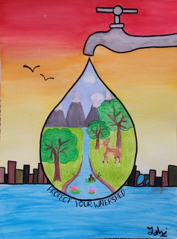 Save Water Save Earth poster Drawing / World Water Day 3 March 2023 Drawing  - YouTube