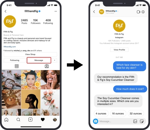 Messenger API support for Instagram with Pypestream (Photo: Business Wire)
