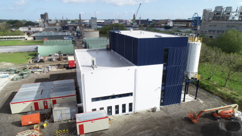 Luftblick auf die PolyStyreneLoop-Anlage in Terneuzen, Niederlande. (Foto: Business Wire)