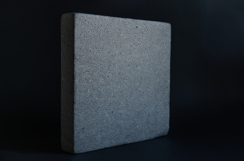 thumbnail A block of expanded polystyrene (EPS) insulation made from EPS demolition waste recycled in the PolyStyreneLoop plant in Terneuzen, the Netherlands. (Photo: Business Wire)