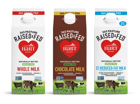 Hart Dairy is the ethically driven, largest single-source producer of 365 day grass-fed and pasture-raised milk in North America. (Photo: Business Wire)