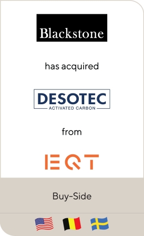 Blackstone has acquired Desotec from EQT (Photo: Business Wire)