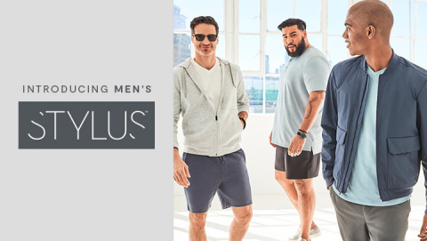 The all-new men's Stylus™ line makes it easy to build a head-to-toe look that comfortably elevates the everyday. With sizes ranging from S to 5XLT, Stylus offers cleverly styled, modern comfort and appeal for all men. (Photo: Business Wire)