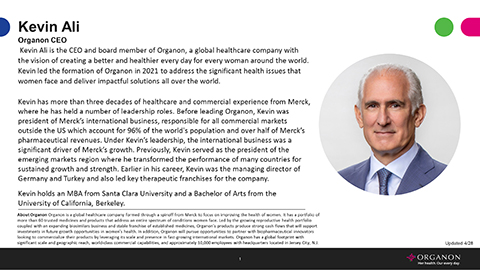 thumbnail Kevin Ali, CEO Bio (Document: Business Wire)