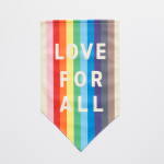 PBM Love For All Pride Lawn Flag RAINBOW FLAG PIP ALT