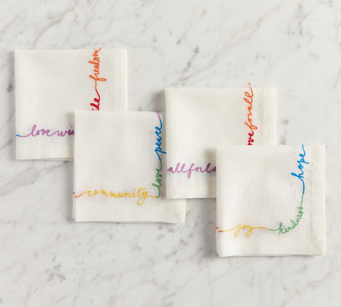 Pride Napkins to Benefit The Trevor Project Available at Pottery Barn (Photo: Business Wire)