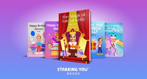 Starring You Books currently offer a variety of different book covers, with options including “The Magical Story of YOU,” “A Journey Around the Sun,” and “I Love You, a Birthday Story.” Within each book, creators can choose from over 100 custom pages, including several hobby and activity themes to match the gift recipient’s own lifestyle where their own “selfie” becomes the star of the show.